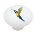 Flying Parrot Decorative High Gloss Ceramic Drawer Knob 