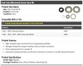 Front Axle Differential Carrier Gear Kit With Shims Washers And Retaining Clip Compatible 1995-2005 Chevy Blazer