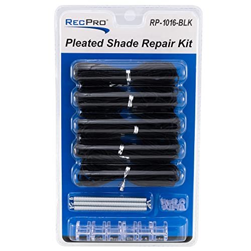 Recpro Rv Pleated Shade Repair Kit Black Window Restringing
