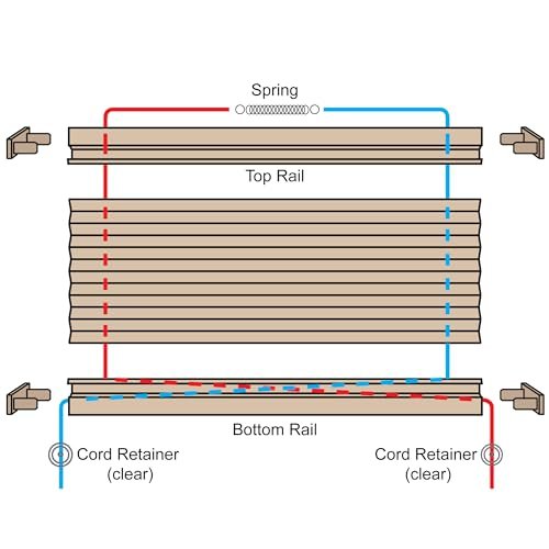 Recpro Rv Pleated Shade Repair Kit Black Window Restringing