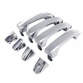 Secosautoparts Exterior Door Handle Set Of 4 Chrome Compatible With Chevrolet Silverado 1500 2500 Hd 3500hd 2014-2018 Gmc