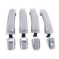 Secosautoparts Exterior Door Handle Set Of 4 Chrome Compatible With Chevrolet Silverado 1500 2500 Hd 3500hd 2014-2018 Gmc