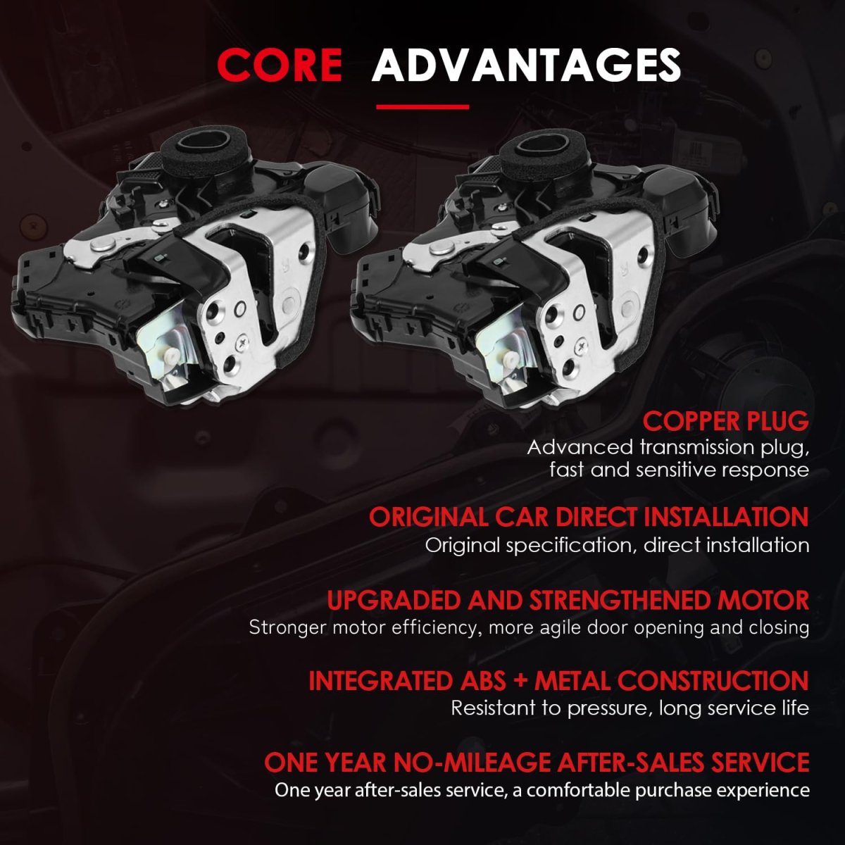 2pcs Front And Rear Right Side Door Lock Actuator For Lexus Es300 Es330 Gx470 Rx330 Rx350 Rx400h Toyota 4runner Camry Corolla