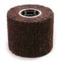 Atoplee 120mmx100mm 120 Grit Non-woven Abrasive Polishing Flap Wheel For Wire Drawing Metal Iron Aluminum