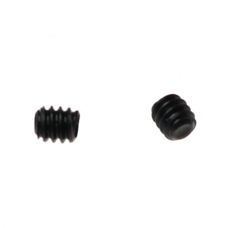 Cup Point Grub Screws 100 Pieces 4-40 X 1 8 In Internal Hex Drive Flat Set Carbon Steel Black Oxide Machine