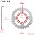 Caltric Drive Chain Sprockets Kit Compatible With Yamaha Breeze 125 Yfa1 1989 1990-2004