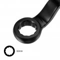 Uxcell 32mm Offset Box End Ring Type Impact Wrench High Tensile Steel Single Head Hand Tool
