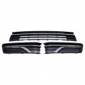 Applianpar Front Bumper Lower Grille And Fog Light Bezels Cover Cap Set For Vw Passat 2016-2019