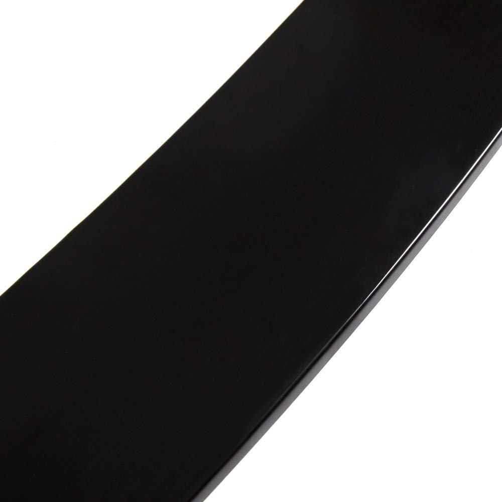 Universal Front Bumper Lip Spoiler Splitter Diffuser 67 In For Bmw E90 E92 M3 Gloss Black Flat Edge Polypropylene 3 Piece Set