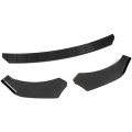 Universal Front Bumper Lip Spoiler Splitter Diffuser 67 For Bmw E90 E92 M3 Pu Pp 3 Pcs- Flat Edge Gloss Black 