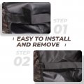 Kemimoto 2 Sets Bench Seat Cover Compatible With Kawasaki Mule 2015-2023 Pro-fxt Dxt Fx Dx Replace Oem Part Kaf080-039 Front