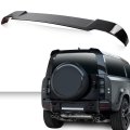 Rear Tail Spoiler Wing For Defender 90 2-door 110 4-door 2020 2021 2022 Roof Glossy Black Abs Plastic 