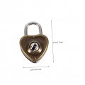 Veemoon 300pcs Lock Lovers Mini Iron Tin Box