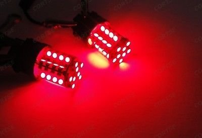 Ledin 2 Pcs Of 1157 40 Smd Led Brake Light Bay15d 2357 7528 Red