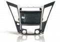 Scosche Hy1625b Double Din Pocket Dash Kit For 2011-13 Hyundai Sonata With Standard A C Controls Black Silver Trim 