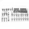 Xkh- Motorcycle Silver Spike Fairing Bolts Compatible With 2001 2002 2003 Suzuki Gsx-r Gsxr 600 B075dwgcfj