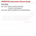Vipmotoz 4pc Full Led Strip Side Marker Light Fender Parking Lamp Compatible With 2014-2021 Mini Cooper F55 F56 Chrome Housing