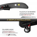 Vipmotoz 4pc Full Led Strip Side Marker Light Fender Parking Lamp Compatible With 2014-2021 Mini Cooper F55 F56 Chrome Housing