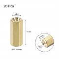 Uxcell M2 5x11mm Female-female Hex Brass Pcb Motherboard Spacer Standoff For Fpv Drone Quadcopter Computer Circuit Board 20pcs