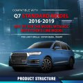Front Bumper Fog Light Grille Cover Bezel Insert For Audi Q7 Standard Model 2016 2019 Black And Silver 4m0807681t 4m0807682t