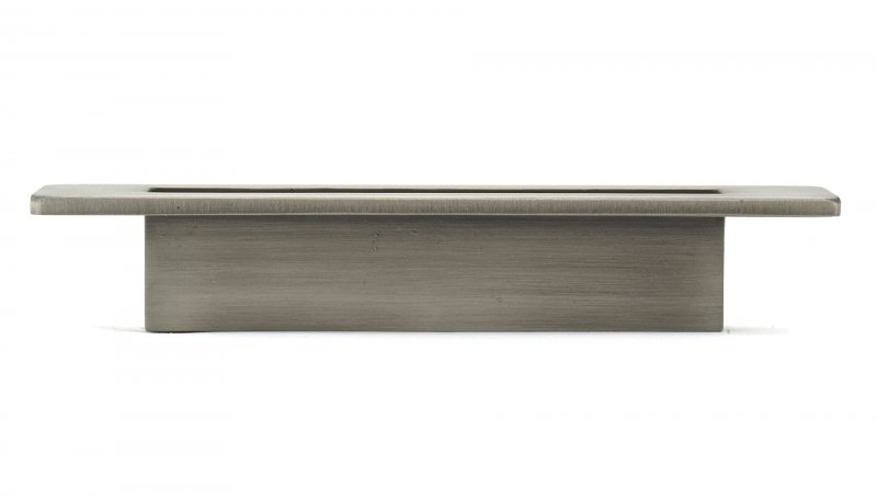 Richelieu Hardware Bp701396242 Castelo Collection 3 4-inch 96 Mm Center-to-center Hammered Brushed Pewter Modern Rectangular