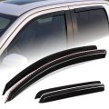 Auto Dynasty In-channel Window Visors For 2007-2021 Toyota Tundra Crewmax 4pcs Front Left Right Deflectors Rain Guards Sun Wind 