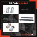 A-premium Engine Timing Chain Kit W Tensioner Fit Dohc 8cyl 3 9 4 0 2l Compatible With Ford Thunderbird Lincoln Ls Land Rover