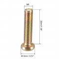 Uxcell M8x35mm Furniture Screw Hex Socket Machine Screws Zinc Plated Fasteners Bolts Full Thread Carbon Steel 20pcs