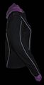 Nexgen Women S Doulon 1300 Nylon Twill Fleece Jacket Black Purple Small