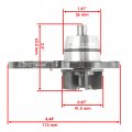 Caltric Water Pump Assembly With O-rings Compatible Suzuki 17400-29f00