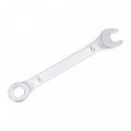 Uxcell Thin Combination Wrench With Offset 6-point End And Angled Open Metric Mirror-chrome Plated High Carbon Steel For