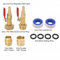 Penrux Rv Blowout Adapter With 1 4in Quick Connect Plug And 3 Ght Thread Winterize For Boat Camper Trailer Anti Freeze Water