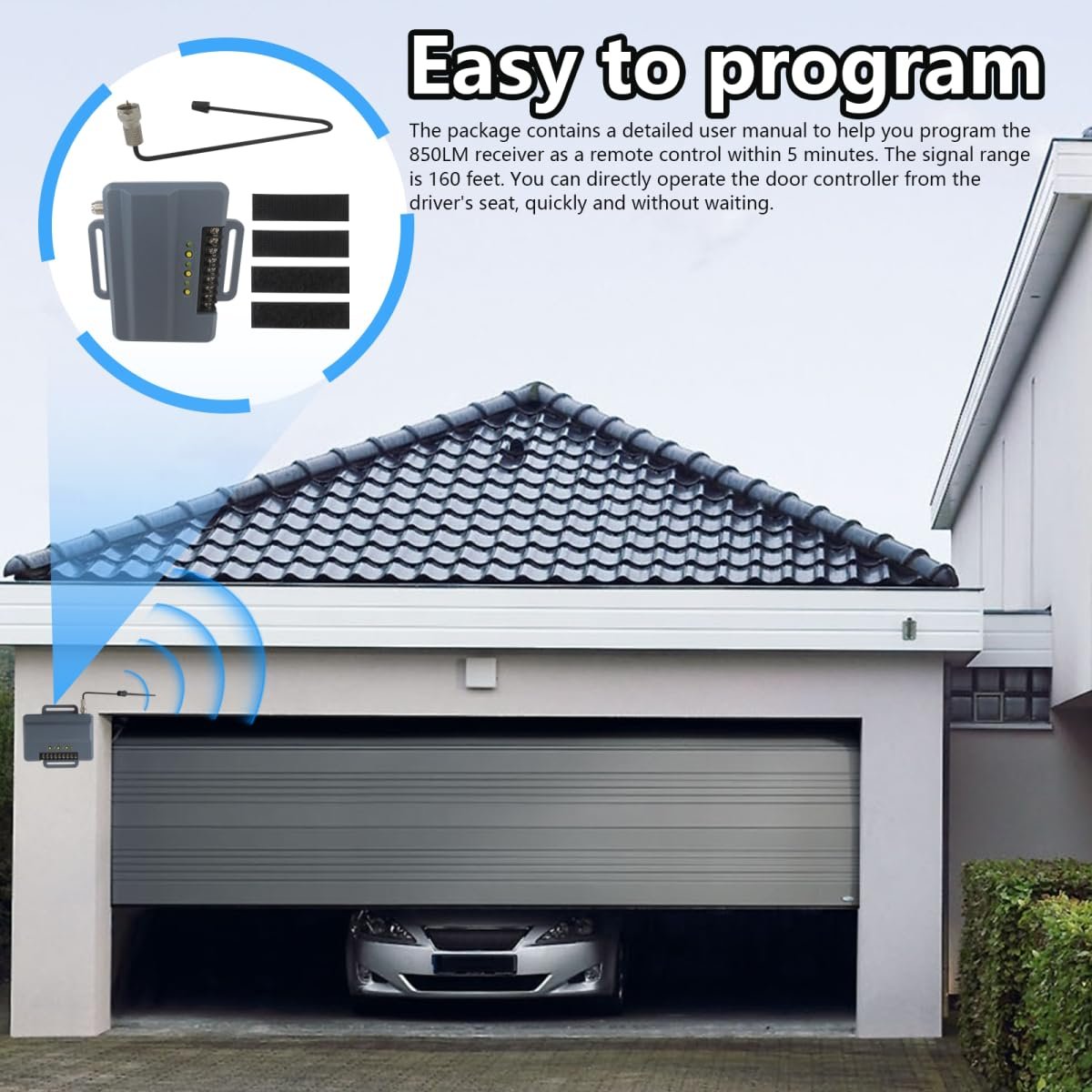 Performance Universal Gate And Garage Door Opener Receiver Replacement Fit For Liftmaster 850lm Multiple Channels Control