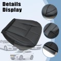 Driver Passenger Leather Bottom Top Seat Cover Black For Jeep Grand Cherokee 1999 2000 2001 2002 2003 2004