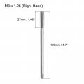 Uxcell Metric Thread Tap M8 X 1 25 H2 120mm Extra Long Straight Flute Screw Milling Machine Taps Threading Tapping Repair Tool