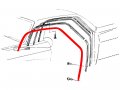 Roof Rail Weatherstrips Rh Lh Seal Pair With Correct Molded Ends 1970-71 Ranchero 500 Gt Squire D0oz-6651222-3