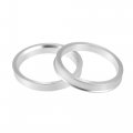 X Autohaux 2pcs Od 70 1mm To Id 60 Aluminium Alloy Car Hub Centric Rings Wheel Bore Center Spacer