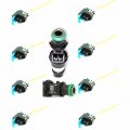 Set 8pcs Fuel Injectors Connector Plug Harness Pigtail Wire 42lbs 3bar 25348180 Fits 2001-2006 Replacement For Chevrolet