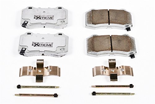 Z26-1053 Performance Carbon Fiber Ceramic Rear Brake Pads With Installation Hardware For Muscle And High Horsepower Cars