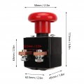 Emergency Stop Switch Push Button Metal Alloy Forklift Safety For Most Forklifts 96v 250a
