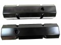 Chevy Sbc 327 350 383 Fabricated Aluminum Tall Valve Covers Black E41303ba 