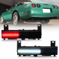 Nslumo C4 Led Side Marker Lights For 1988-1996 Chevy Corvette Rear Bumper Red Sidemarker Parking Lamp W White Backup Reverse