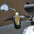 Motorcycle Cup Holder Chrome Metal Neoprene With 360 Degrees Swivel Ball Mount Universal Fit For Atv Utv Bicycle Boat Kayak