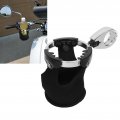 Motorcycle Cup Holder Chrome Metal Neoprene With 360 Degrees Swivel Ball Mount Universal Fit For Atv Utv Bicycle Boat Kayak