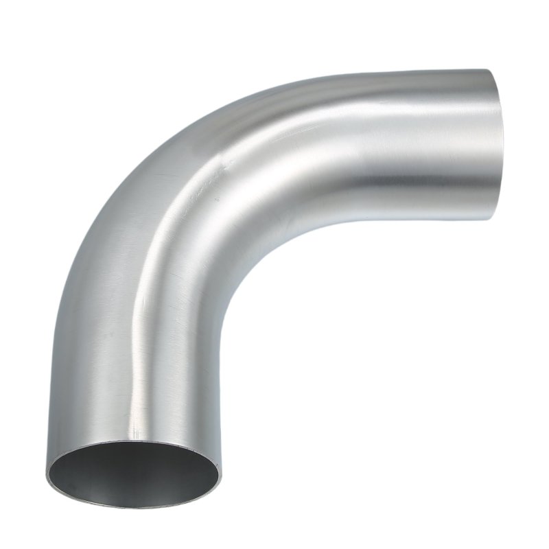 3 In Od 4 Length 90 Degrees Bend Elbow Intercooler Pipe 6061 Aluminum Alloy Tube For Air Intake And Cooling Systems Silver Tone