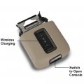 G-plus Center Console Armrest Lid W Wireless Charger Compatible With 2015-2019 Chevy Tahoe Suburban Gmc Yukon Yukon Xl Brown