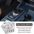 Car Gear Shift Switch Button Ring Trim Cover Compatible With Ford Maverick 2022 2023 Knob Shifter Head Protect Decor Interior