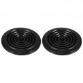 X Autohaux 2pcs Ac Air Conditioning Outlet Vent Ajustable Round Louvered Knob With Buckle For Rv Yacht 118mm 86mm 82mm 