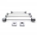 Httmt Mt254-002- Chrome Fork Axle Caps Covers Compatible With 2006 2007 2008 2009 Kawasak Zx14 Zx14r Zx-14r