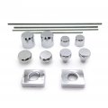 Httmt Mt254-002- Chrome Fork Axle Caps Covers Compatible With 2006 2007 2008 2009 Kawasak Zx14 Zx14r Zx-14r
